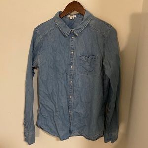 Paige chambray long sleeve button up.